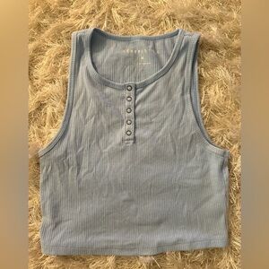 Blue crop top